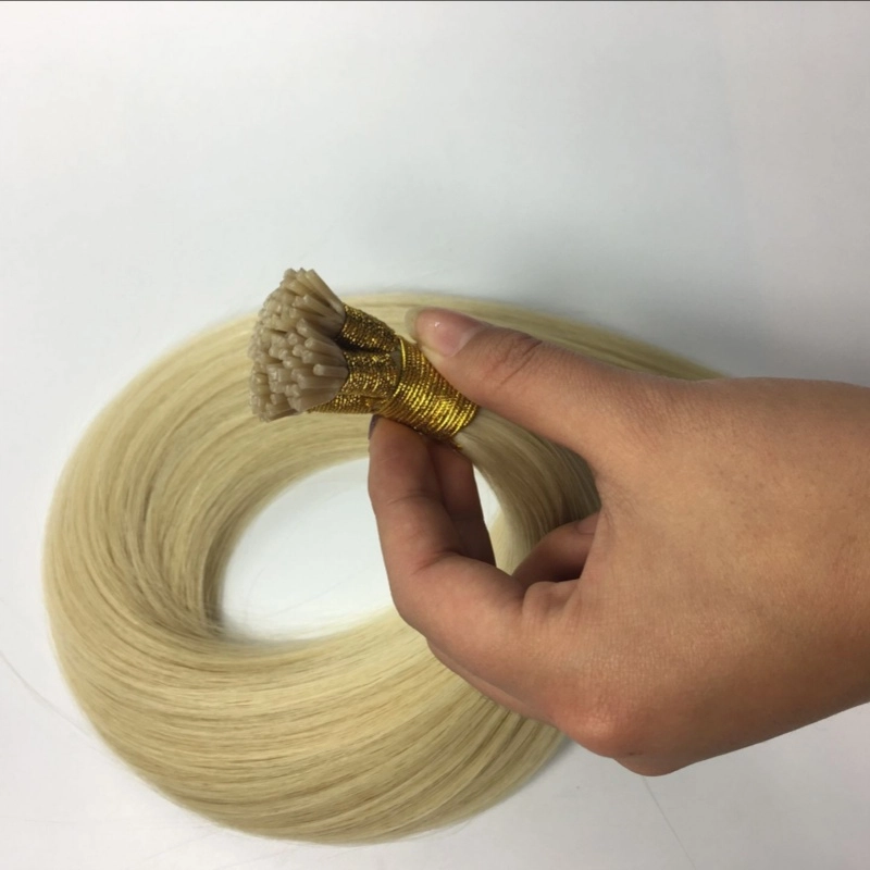 EMEDA wholesale Russia raw human hair blonde keratin i tip hair extensions HJ 048
